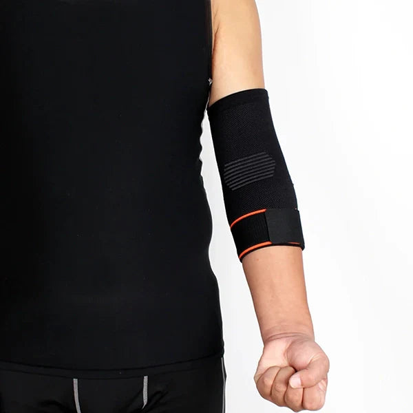 Adjustable Elbow Compression Sleeve with Breathable Fabric and Secure Strap All Vera Mart