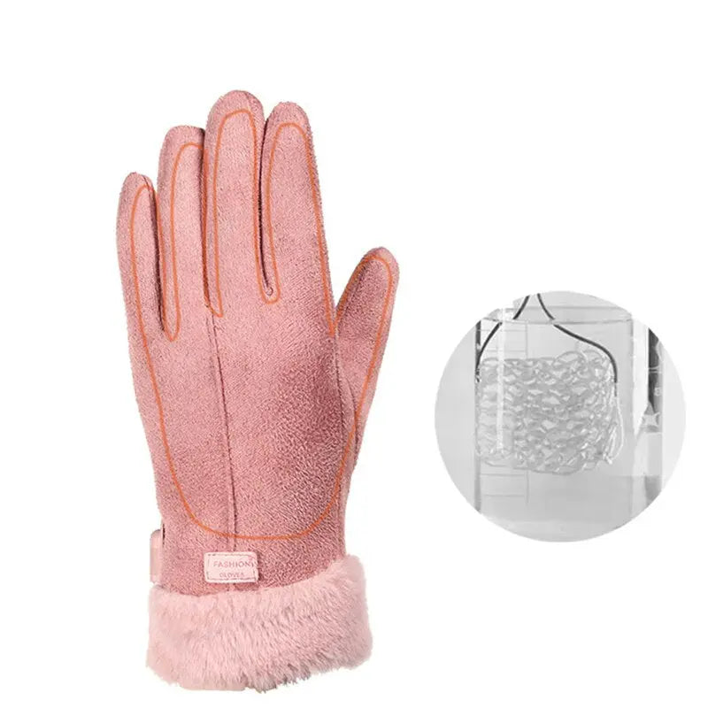 Rechargeable Heated Gloves with 5000mAh Battery and Touchscreen Tips, Water-Resistant All Vera Mart