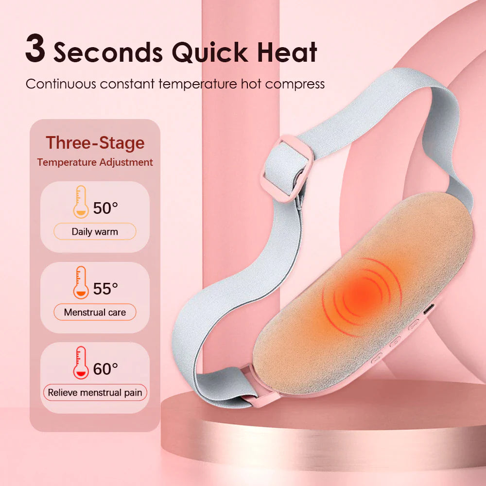 Heating Vibration Waist Cushion with Three Heat Levels and Massage Modes All Vera Mart