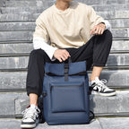 Rain-Resistant Commuter Backpack with Laptop Section and Padded Shoulder Straps All Vera Mart