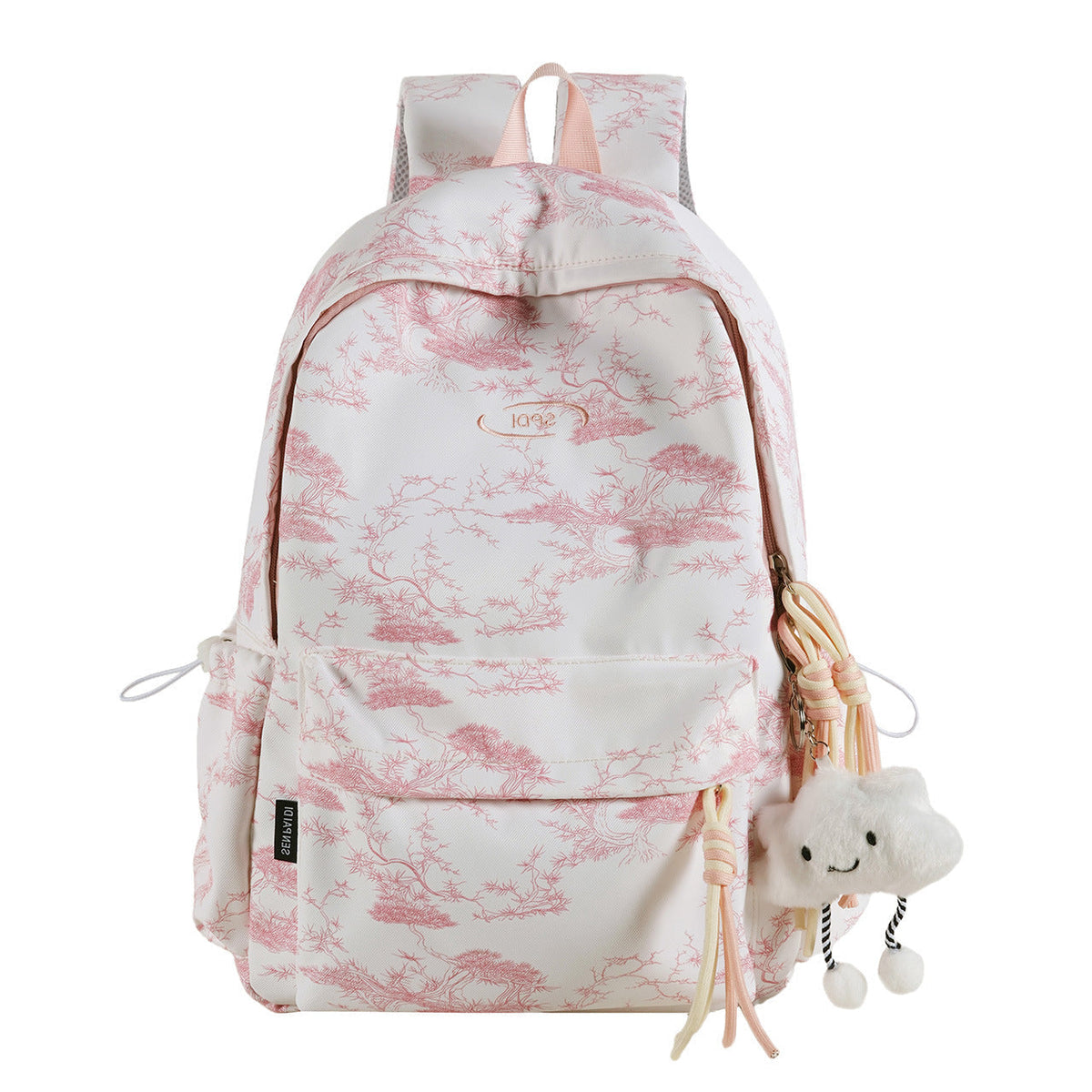 School Backpack with Laptop Compartment and Mesh Back Panel, Artistic Print All Vera Mart