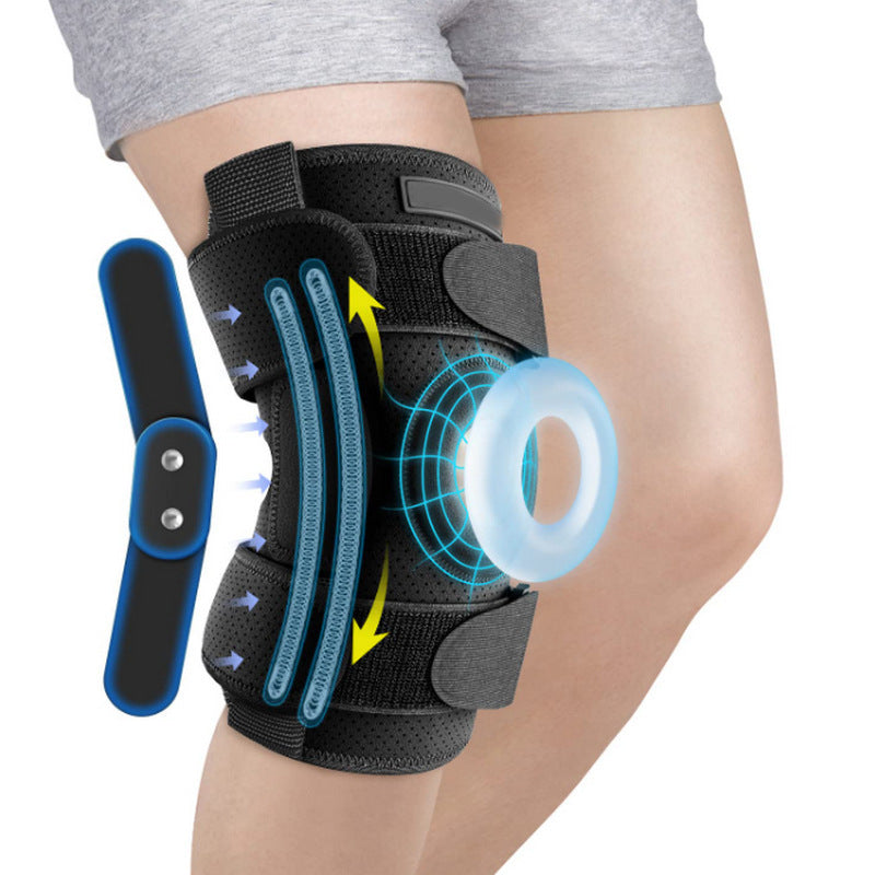 Knee Brace with Removable Dual Hinges and Gel Patella Cushioning All Vera Mart