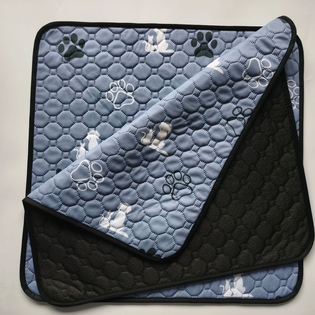 Quilted Pet Mat with Non Slip Base and Machine Washable Design All Vera Mart