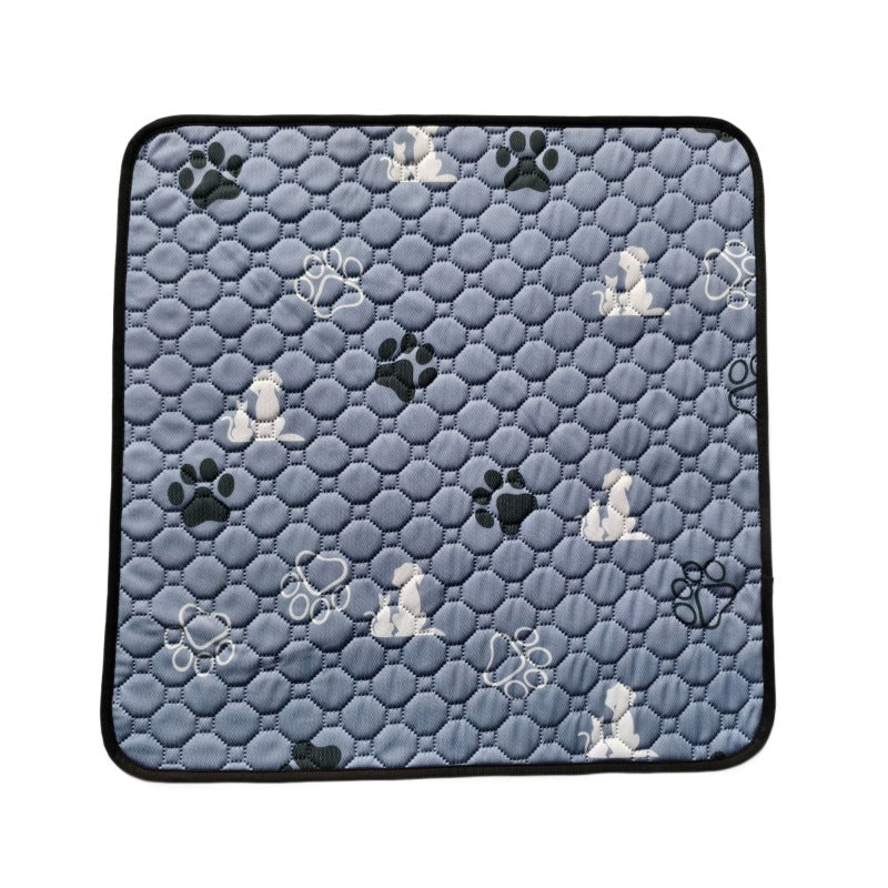 Quilted Pet Mat with Non Slip Base and Machine Washable Design All Vera Mart