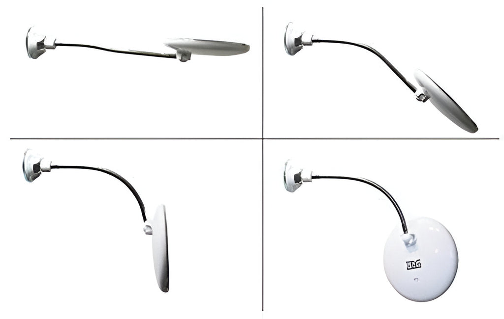 Magnification Mirror with LED Lighting and Rotatable Suction Base, 10X Power All Vera Mart