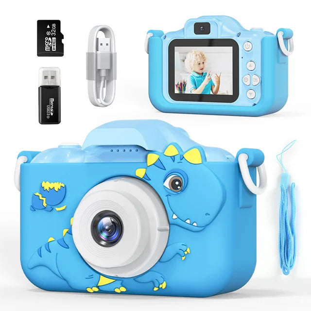 Kids Digital Camera with Dual 30MP Lens and 1080p Video, 32GB Card Included All Vera Mart