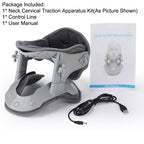 Cervical Traction Device with Eight Airbag Columns and Heat Therapy, Five Height Settings All Vera Mart