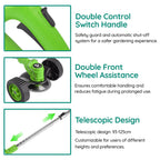 Cordless Lawn Trimmer with 24V Motor and Multi-Angle Head, Telescopic Handle All Vera Mart