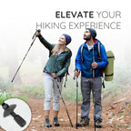 Folding Trekking Stick with Alloy Steel Frame and Non Slip Handle, 9oz All Vera Mart