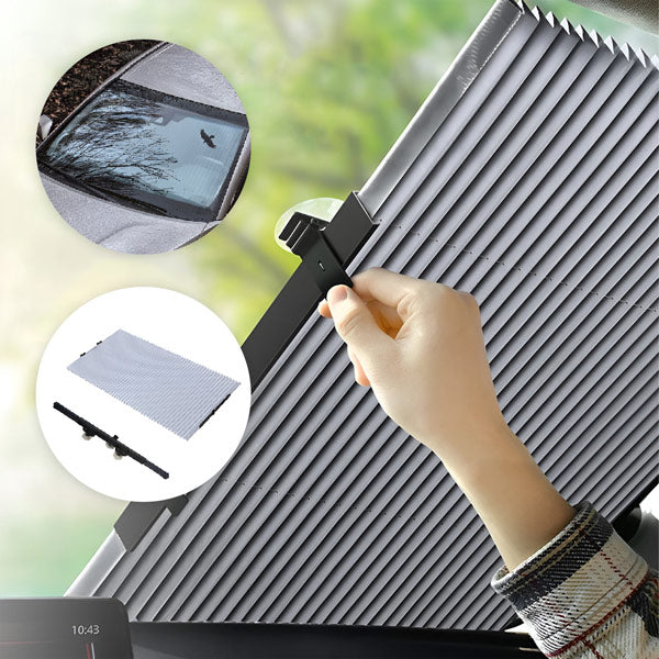 Foldable Car Sunshade with Front and Side Window Coverage All Vera Mart
