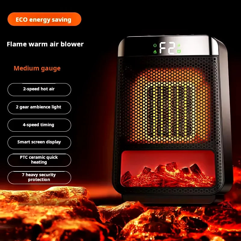 Ceramic Wall Outlet Heater with 3-Second Warmup and Adjustable Settings All Vera Mart