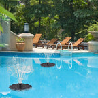 Floating Solar Water Fountain with 19.7in Spray Height for Ponds and Pools All Vera Mart