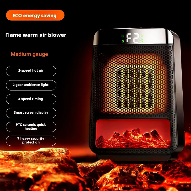 Ceramic Wall Outlet Heater with 3-Second Warmup and Adjustable Settings All Vera Mart