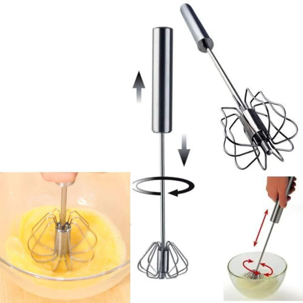 Automatic Whisk with Three Speed Settings and Pot Clip for Hands-Free Stirring All Vera Mart