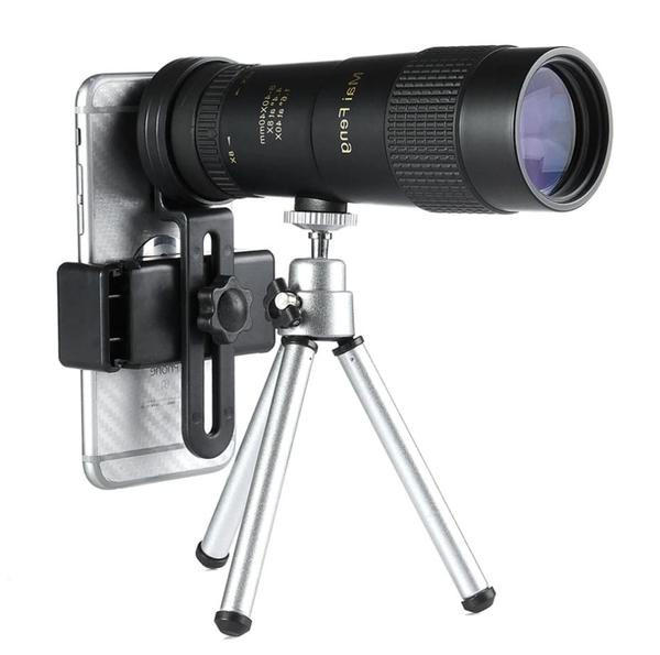 Monocular Telescope with 10-300X Magnification and Gyroscopic Stabilization, Night Vision All Vera Mart