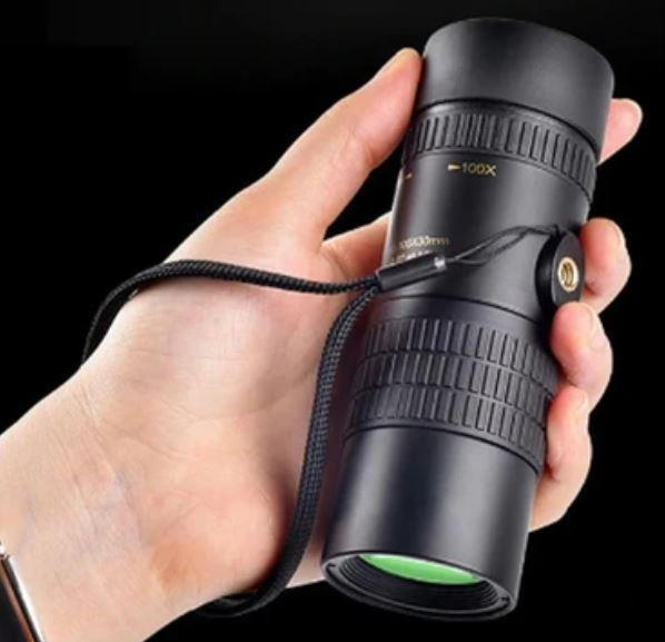 Monocular Telescope with 10-300X Magnification and Gyroscopic Stabilization, Night Vision All Vera Mart