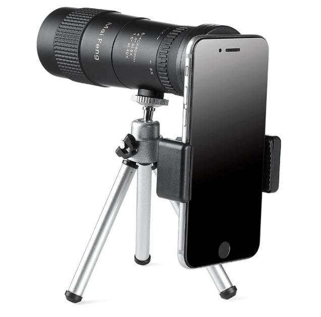 Monocular Telescope with 10-300X Magnification and Gyroscopic Stabilization, Night Vision All Vera Mart