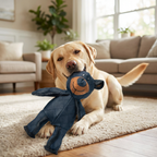 Dog Toy Bear with Squeaker and Reinforced Nylon Rubber, 8x10 Inches All Vera Mart