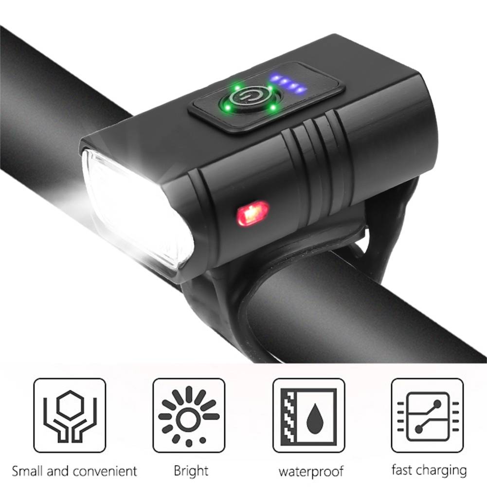 Bicycle Light Set with 1000 Lumen Front Beam and Rear Alert Light All Vera Mart