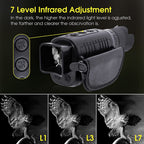 Infrared Monocular with 3x Optical Zoom and 10MP Photo Capture, 300m Night Vision Range All Vera Mart