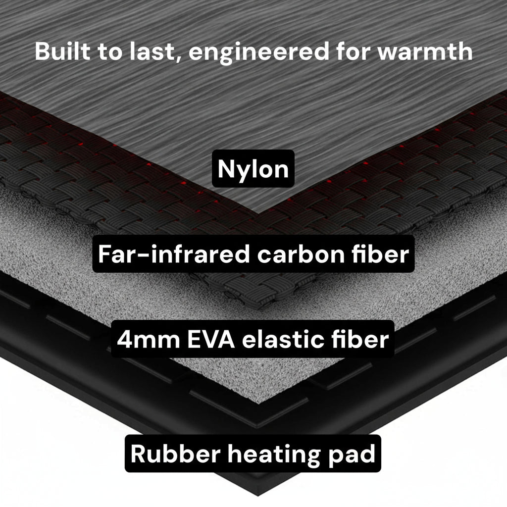 Rechargeable Heated Insoles with Dual Zone System and USB Charging for US 4-12 All Vera Mart