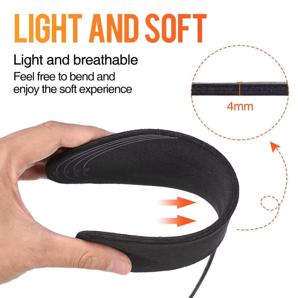Rechargeable Heated Insoles with Dual Zone System and USB Charging for US 4-12 All Vera Mart