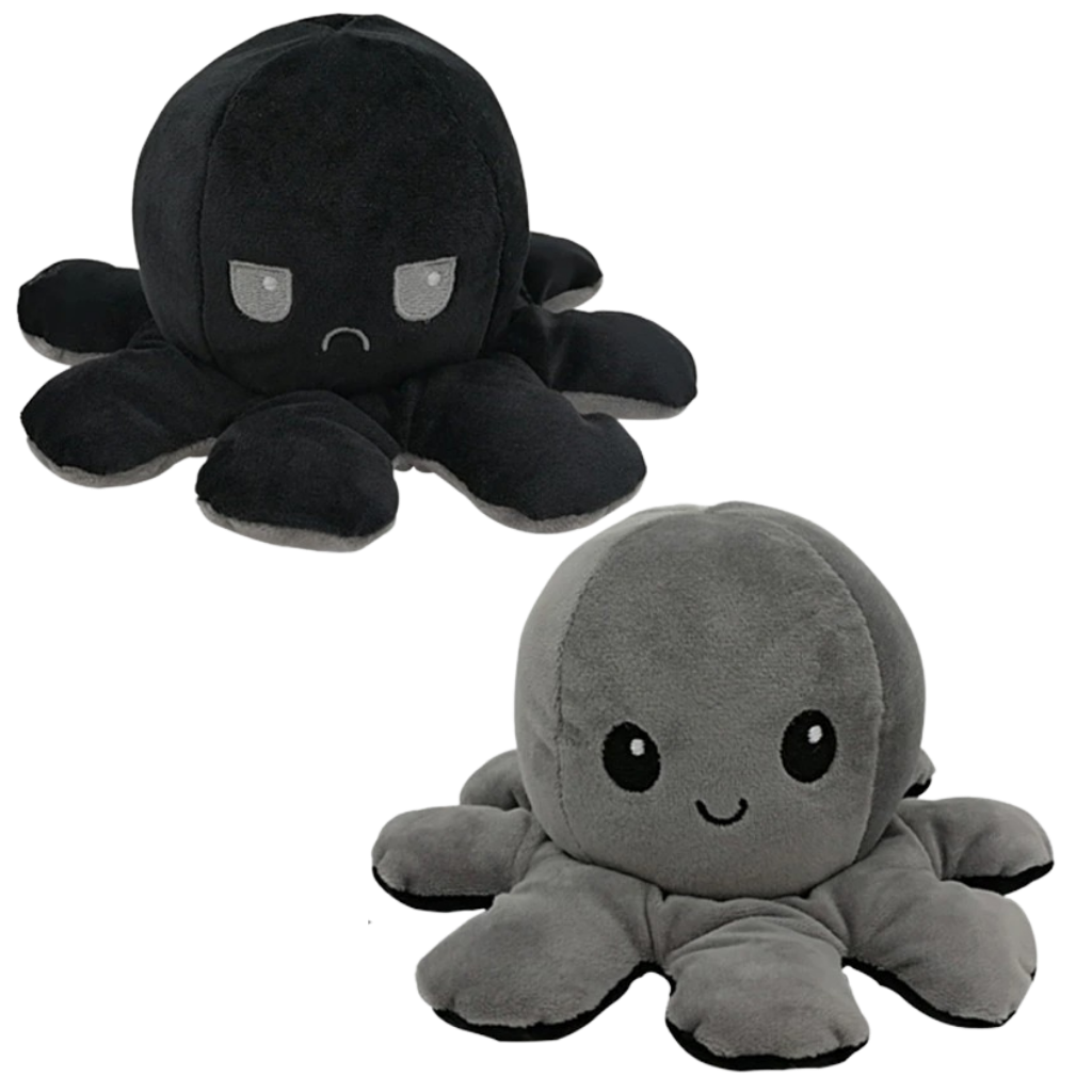Mood Expressing Octopus Plush with Reversible Happy and Sad Faces for Kids All Vera Mart