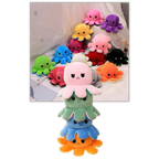 Mood Expressing Octopus Plush with Reversible Happy and Sad Faces for Kids All Vera Mart