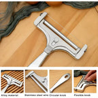 Adjustable Cheese Slicer with Stainless Steel Frame and 4 Spare Wires All Vera Mart
