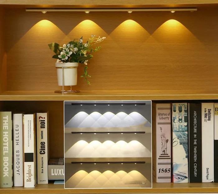 Motion Sensor LED Closet Lamp with Magnetic Mount and Adjustable Brightness, Three Color Temperatures All Vera Mart