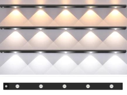 Motion Sensor LED Closet Lamp with Magnetic Mount and Adjustable Brightness, Three Color Temperatures All Vera Mart