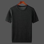 Sullivan | Ribbed Crewneck Cashmere T-Shirt for Men