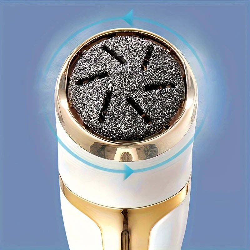 Rechargeable Foot File with Quartz Grinding Head and Vacuum Chamber, 3000 RPM All Vera Mart
