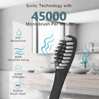Electric Toothbrush with 45,000 Vibrations and Six Cleaning Modes, IPX7 Waterproof All Vera Mart