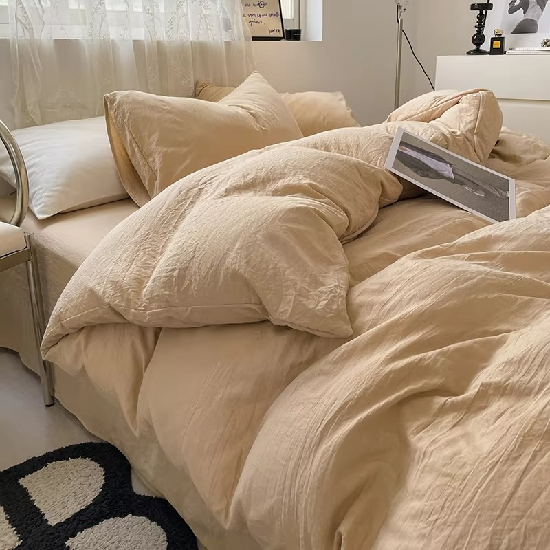 Brushed Microfiber Duvet Cover with Hidden Zipper and Matching Pillowcases All Vera Mart