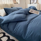 Brushed Microfiber Duvet Cover with Hidden Zipper and Matching Pillowcases All Vera Mart