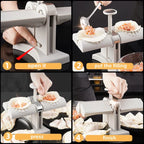 Dual Head Dumpling Press with Stainless Steel Cutters and Rubber Grip Base All Vera Mart