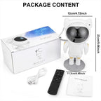 Galaxy Projector with Rotating Nebula Effects and Laser Stars, Remote Control All Vera Mart