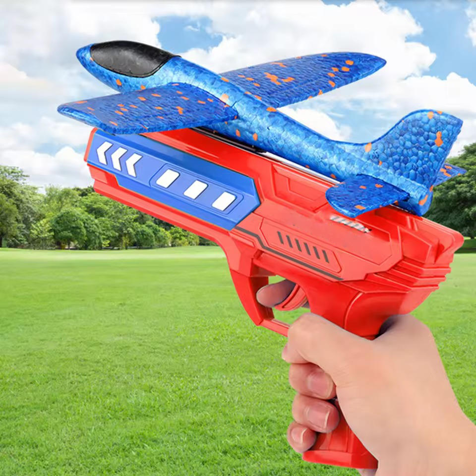 Foam Glider Plane with Catapult Launcher and Detachable Wings All Vera Mart