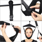 Cervical Traction Device with Door Mount and Adjustable Straps, Foldable All Vera Mart