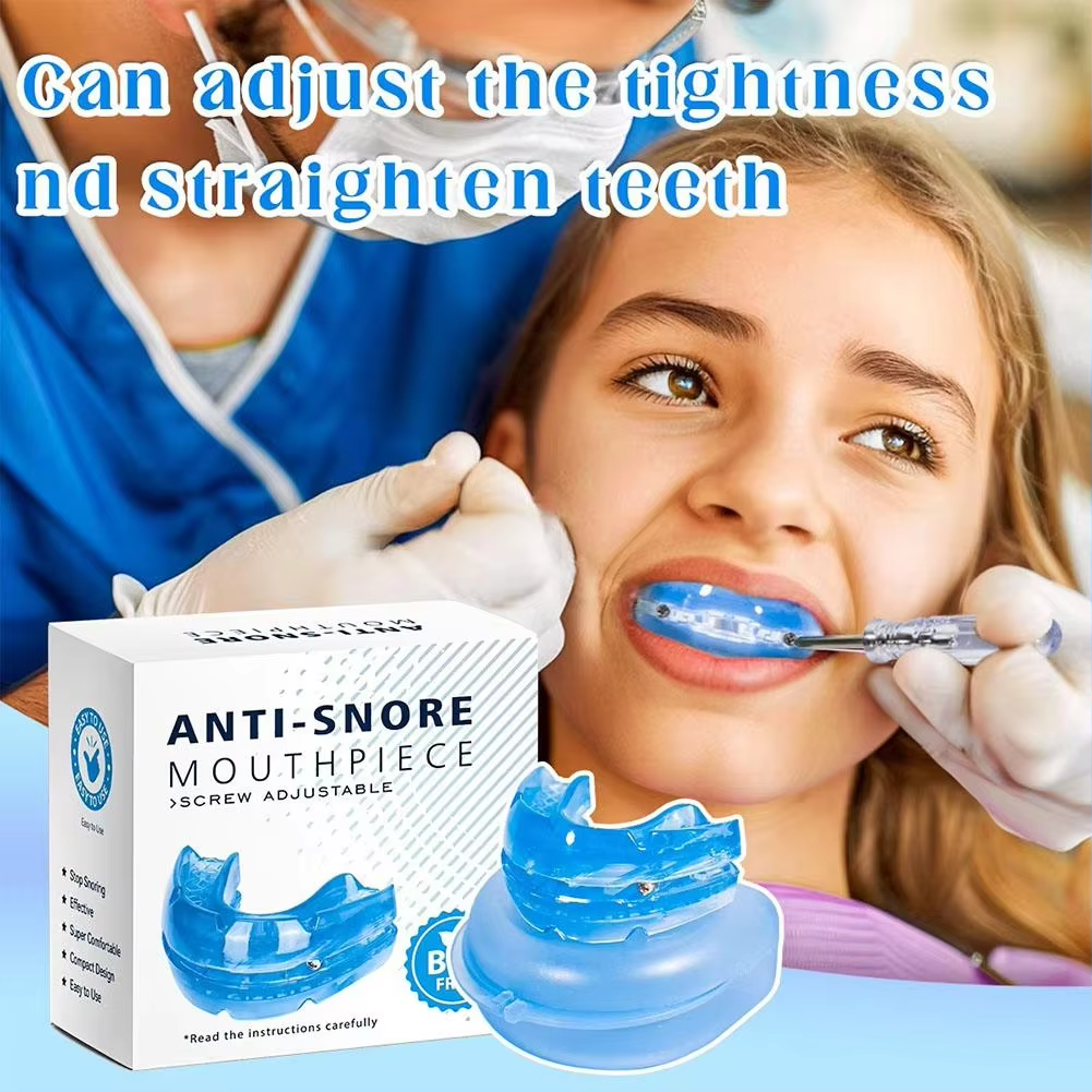 Anti-Snoring Oral Device with Multi-Position Jaw Adjustment and Ergonomic Design All Vera Mart