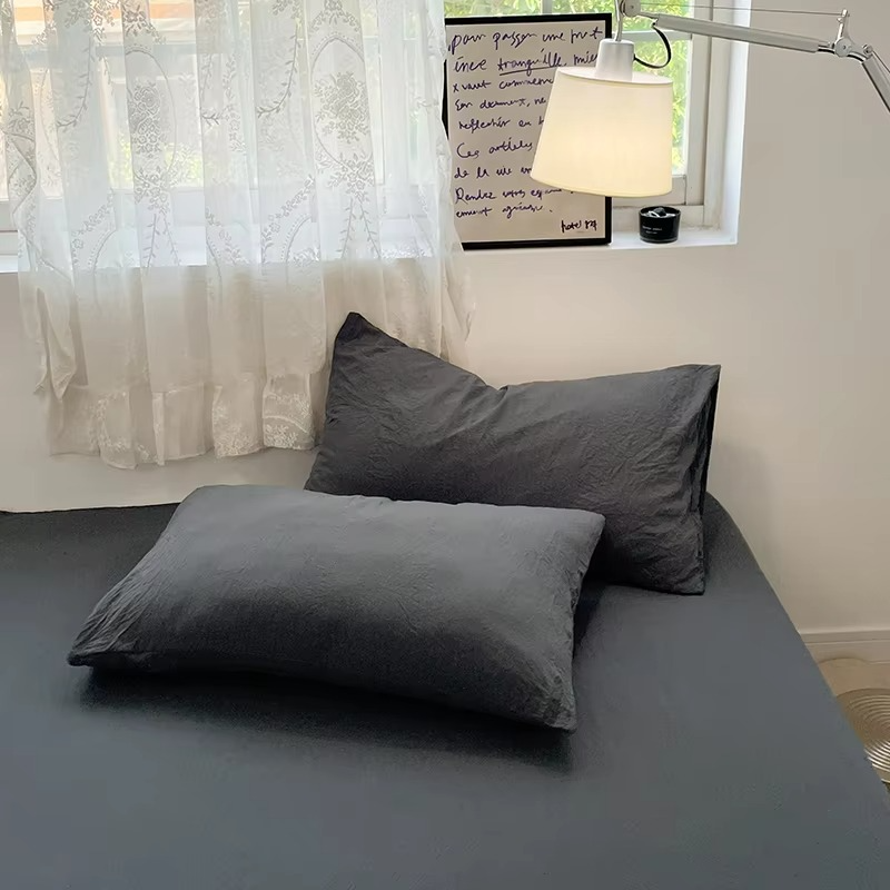 Brushed Microfiber Duvet Cover with Hidden Zipper and Matching Pillowcases All Vera Mart