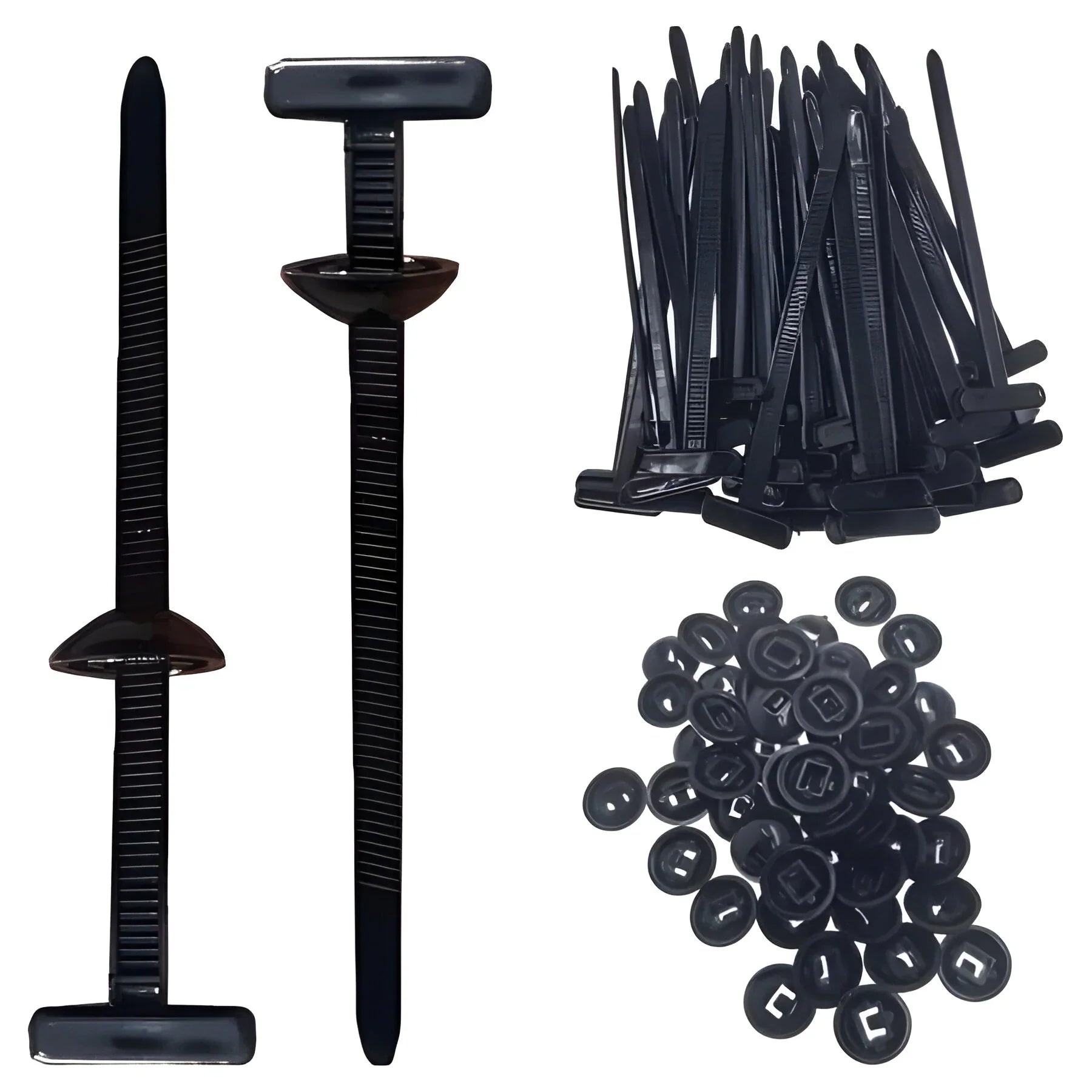 Self Locking Nylon Cable Ties with High Tensile Strength and Weather Resistance, 50 Pack All Vera Mart