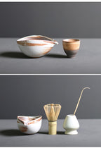 Matcha Whisk Set with Ceramic Bowl and Bamboo Whisk, Wooden Spoon All Vera Mart