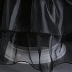 Girls Gothic Layered Cake Gown with Mesh Panel Details and Decorative Pattern All Vera Mart