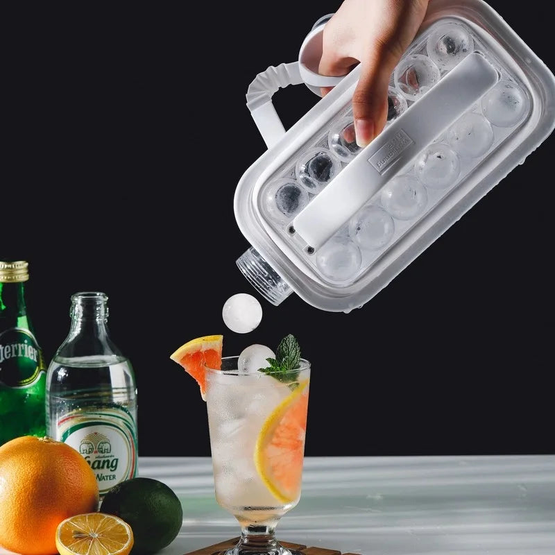 Spherical Ice Maker Bottle with Airtight Seal and Dishwasher Safe Design All Vera Mart