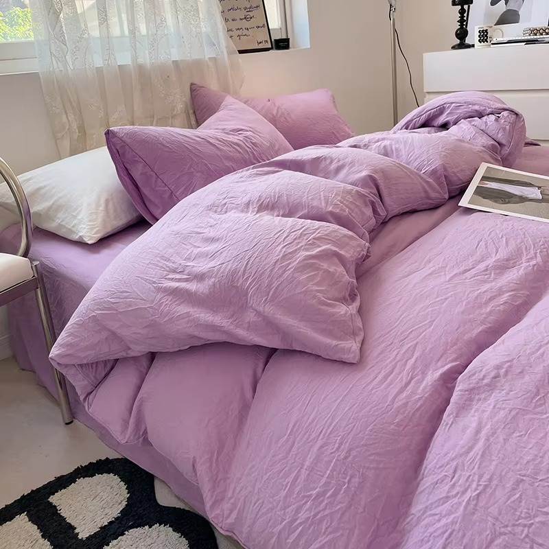 Brushed Microfiber Duvet Cover with Hidden Zipper and Matching Pillowcases All Vera Mart