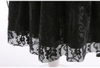 Girls Witch Queen Dress with Ruffle Trim and Decorative Pattern, Mid Calf Length All Vera Mart