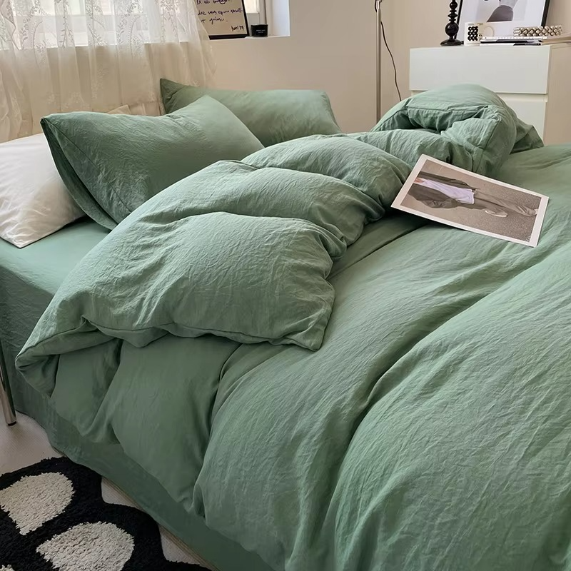 Brushed Microfiber Duvet Cover with Hidden Zipper and Matching Pillowcases All Vera Mart