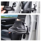 Aluminum Alloy Roof Rack Step with Rotatable Hook and Textured Grip, Window Breaker All Vera Mart